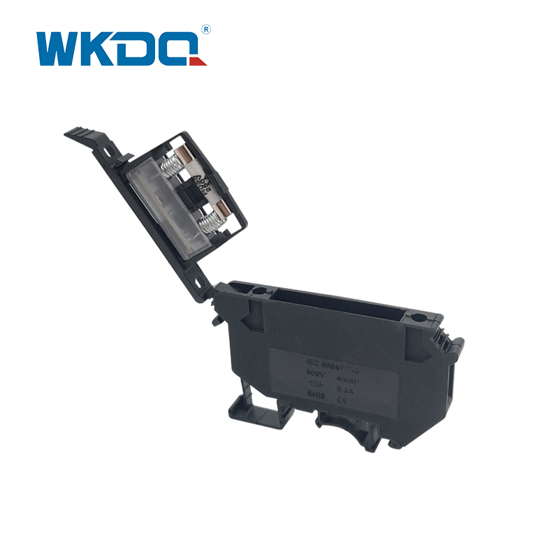 JUK 5-HESI 나사식 터미널 블록 커넥터 영국 시리즈 레일 유형 회색 및 검정색