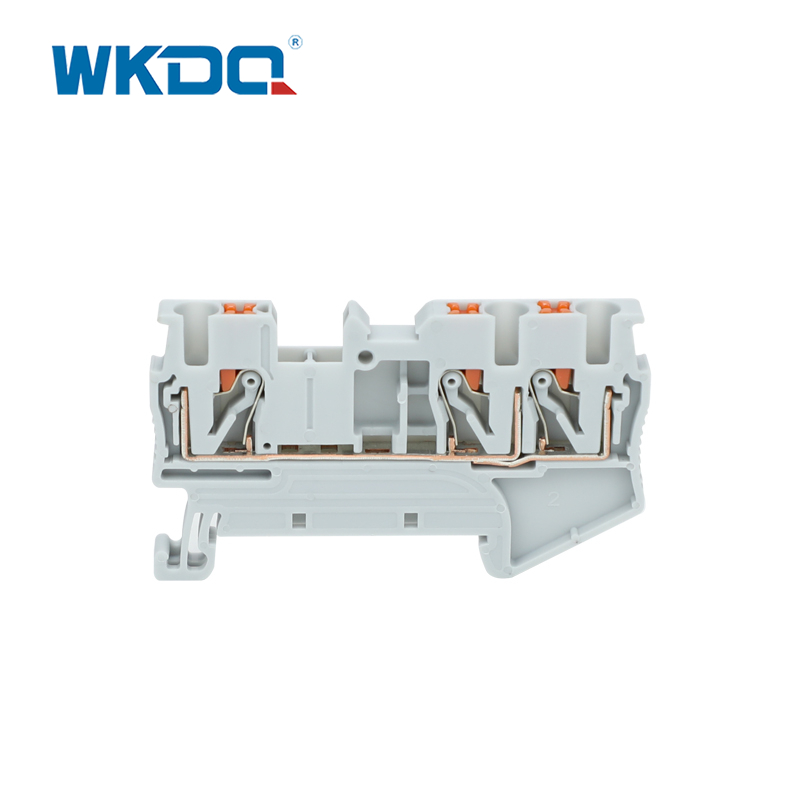 스프링 케이지 연결 DIN 레일 2.5mm 터미널 블록